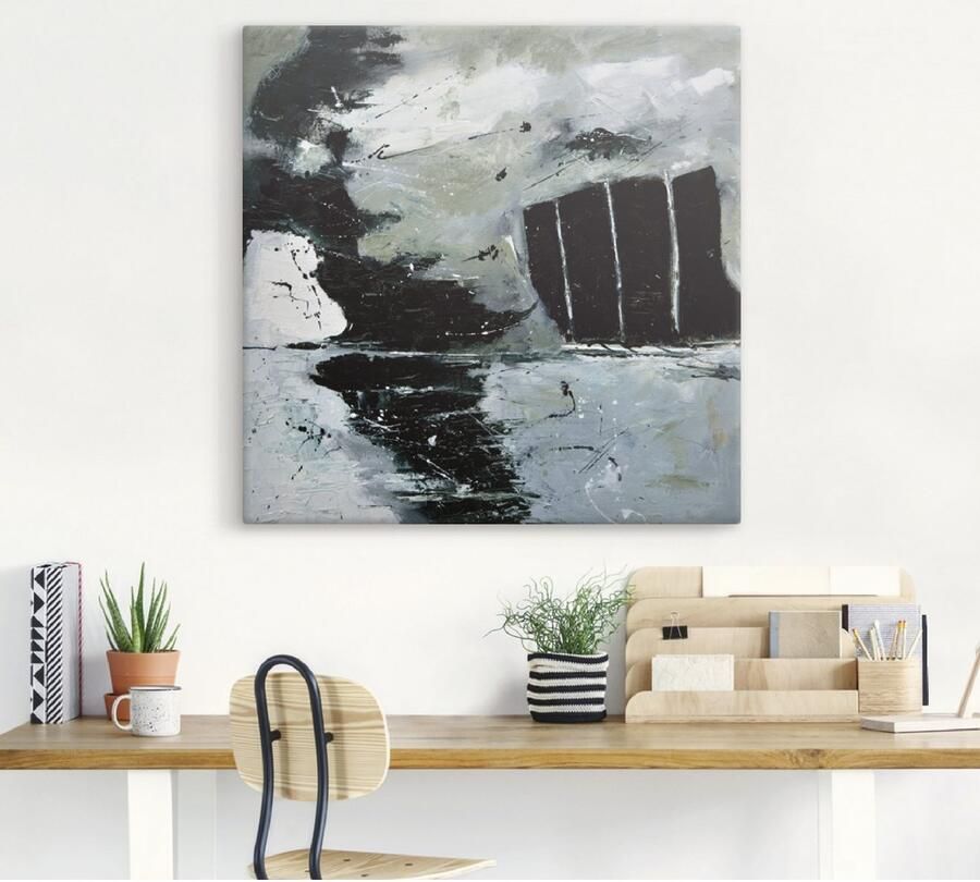 Artland Artprint op linnen Abstract XVI gespannen op een spieraam - Foto 3