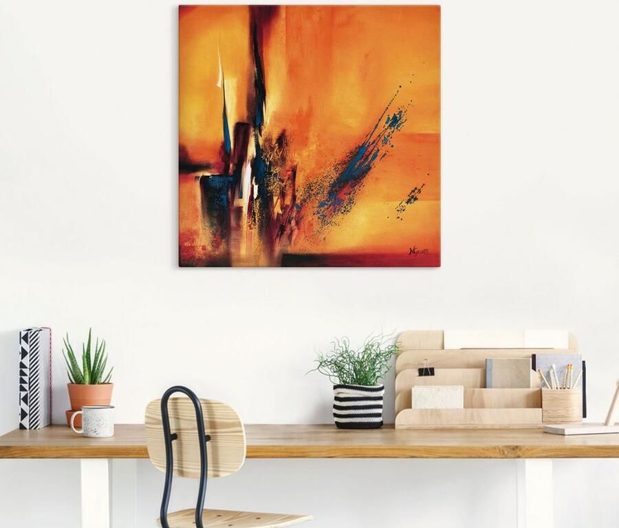 Artland Artprint op linnen Abstracte impressies I - Foto 5