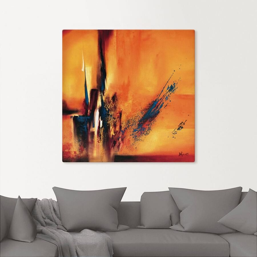 Artland Artprint op linnen Abstracte impressies I gespannen op een spieraam - Foto 2