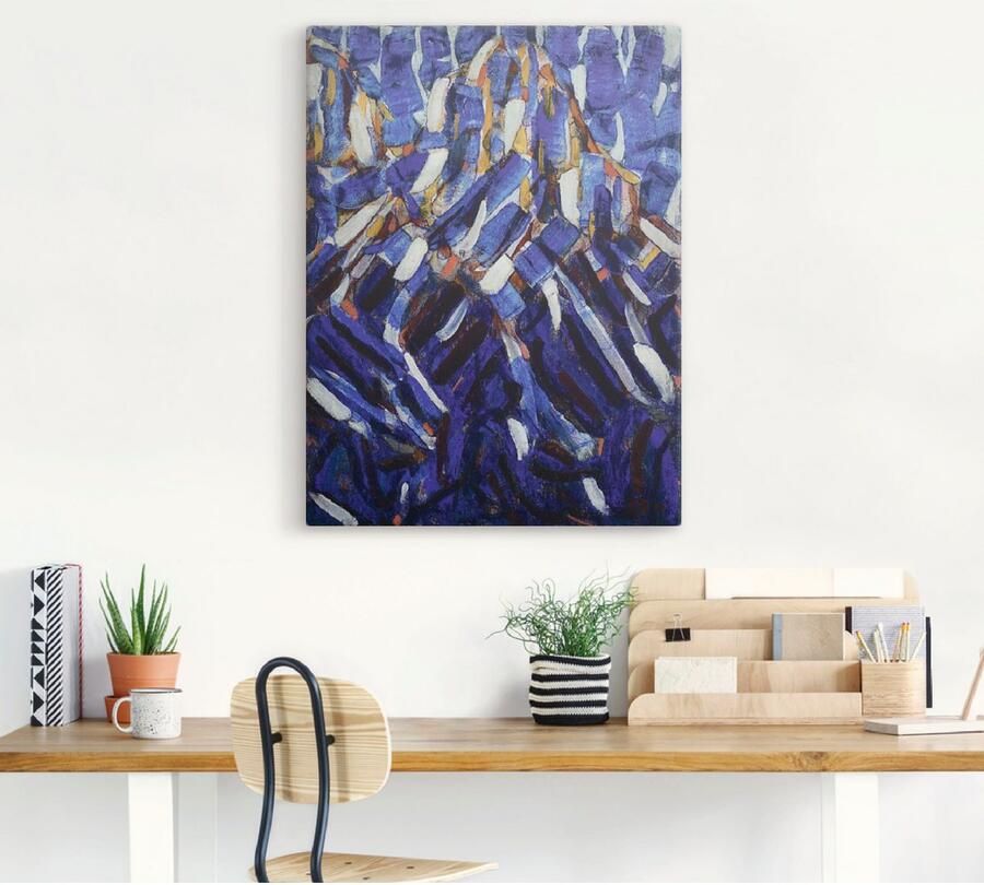 Artland Artprint op linnen Abstractie (de blauwe berg). 1912 - Foto 4