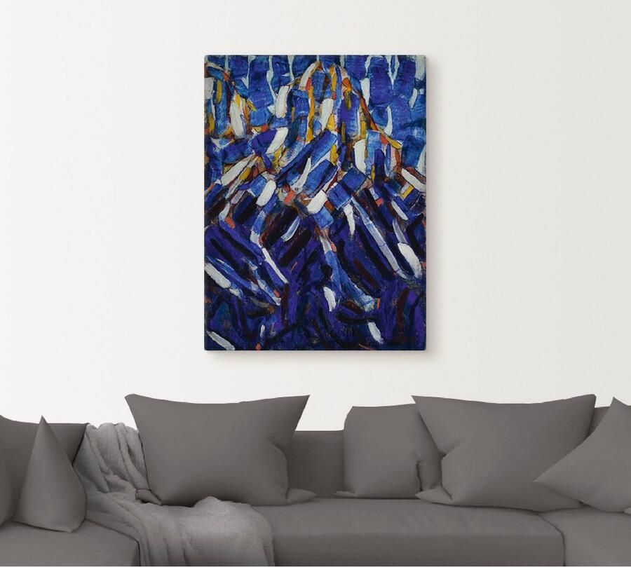 Artland Artprint op linnen Abstractie (de blauwe berg). 1912 - Foto 5