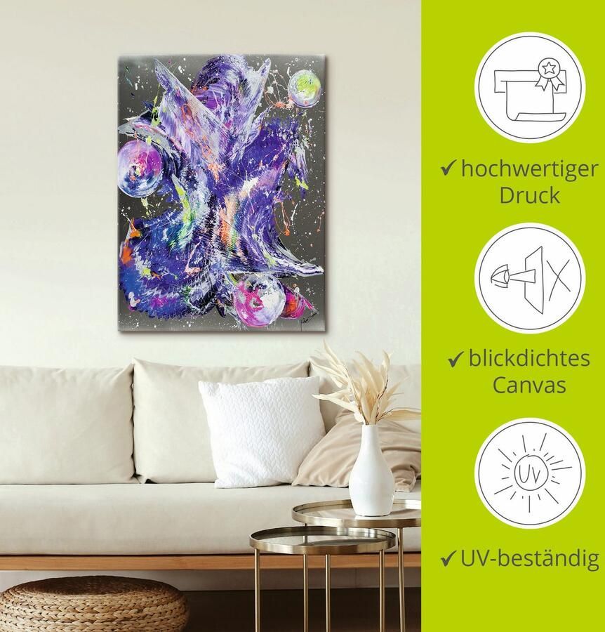 Artland Artprint op linnen Abstractien XV gespannen op een spieraam - Foto 2