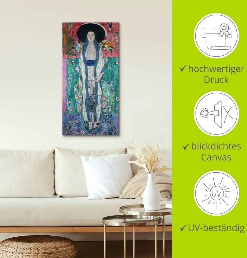 Artland Artprint op linnen Afbeelding Adele Bloch-boer II. 1912 - Foto 2