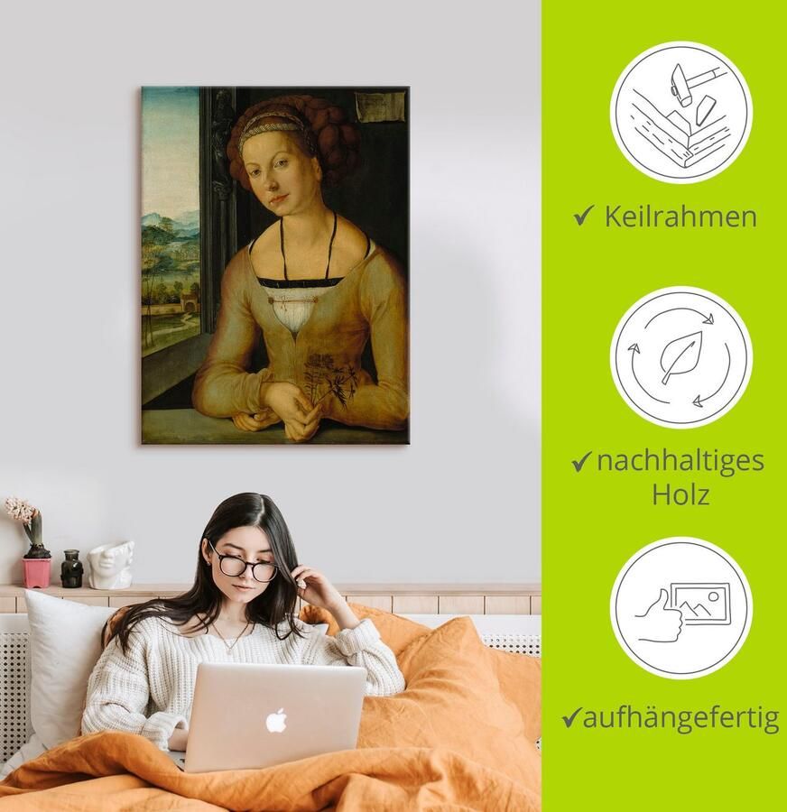 Artland Artprint op linnen Afbeelding van voorbidder