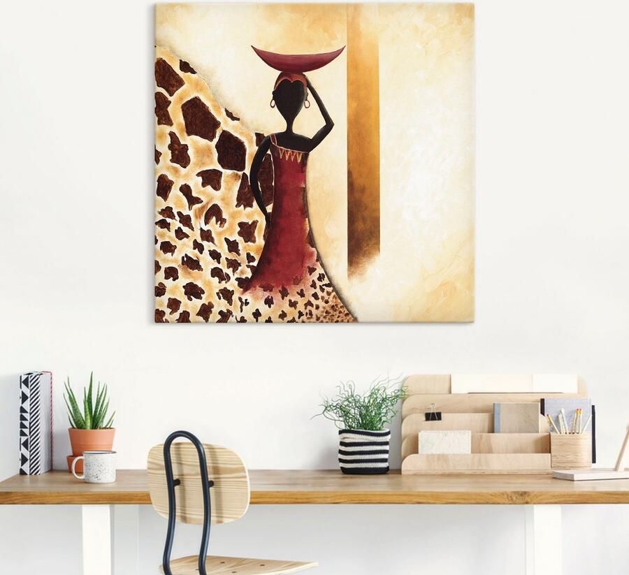 Artland Artprint op linnen Afrikaanse vrouw II - Foto 5