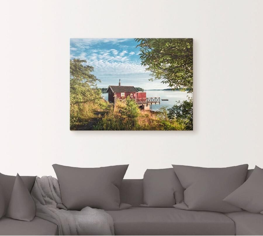 Artland Artprint op linnen Archipel Zweedse kust I gespannen op een spieraam - Foto 4