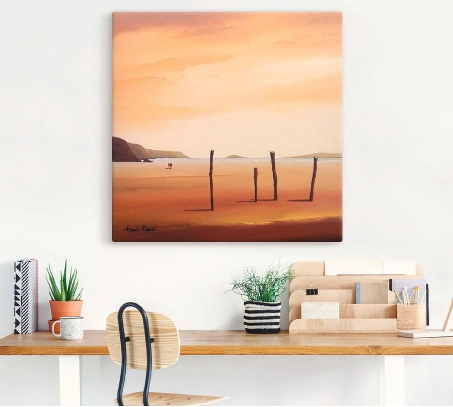 Artland Artprint op linnen Avond II - Foto 4