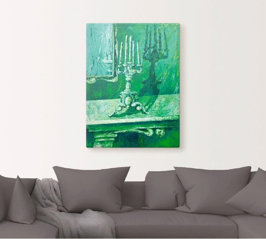 Artland Artprint op linnen Barokke kandelaar - Foto 5
