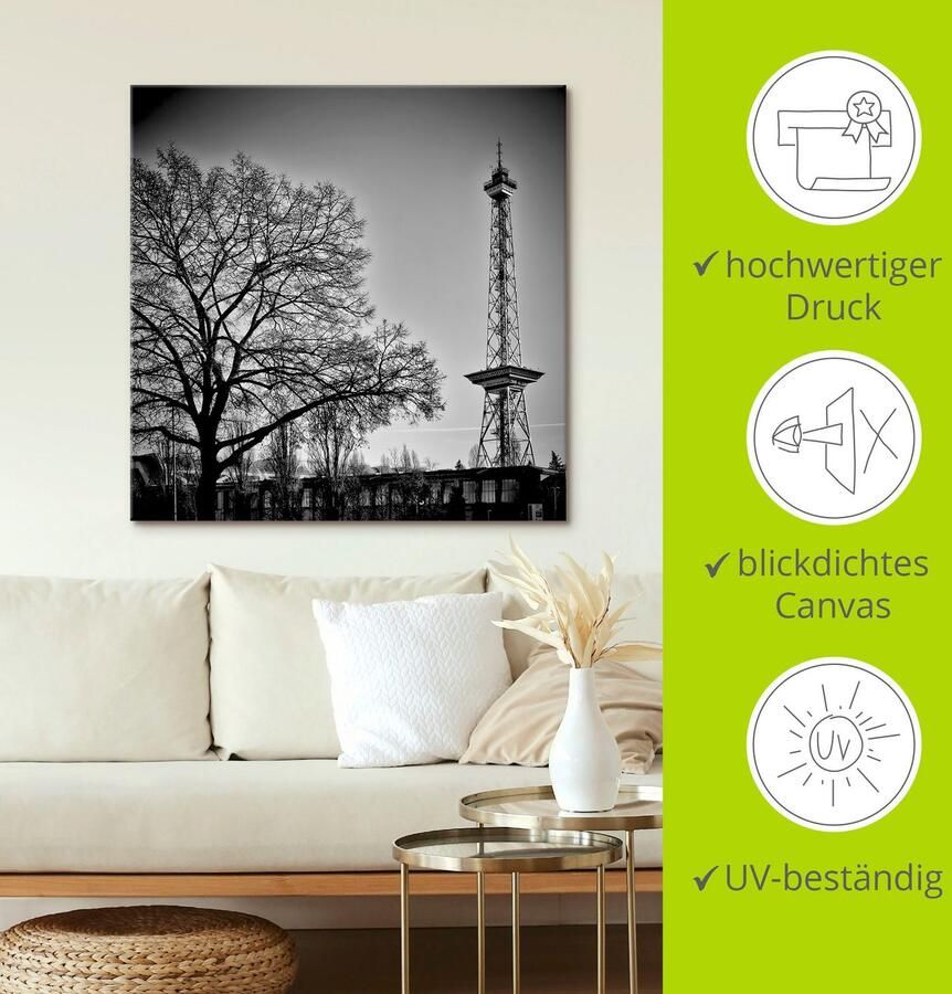 Artland Artprint op linnen Berlijn radiotoren - Foto 3