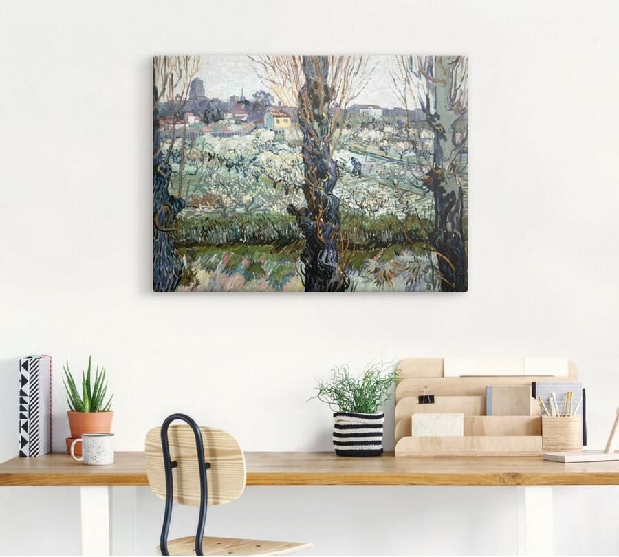 Artland Artprint op linnen Blik op Arles. 1889 gespannen op een spieraam - Foto 3