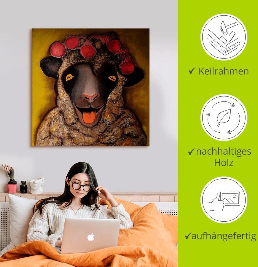 Artland Artprint op linnen Boer zoekt vrouw gegadigde