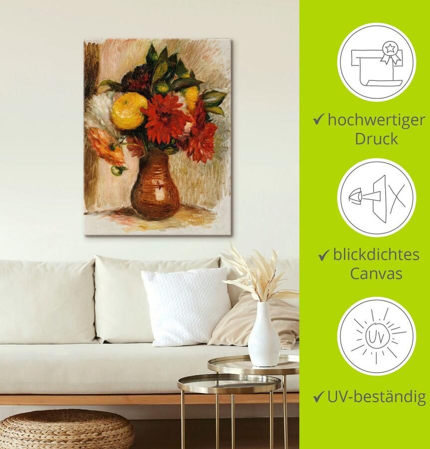 Artland Artprint op linnen Bos bloemen in een kan. gespannen op een spieraam - Foto 2