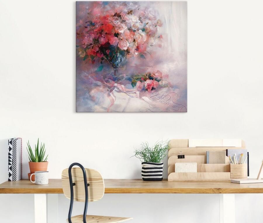 Artland Artprint op linnen Bos rozen gespannen op een spieraam - Foto 5