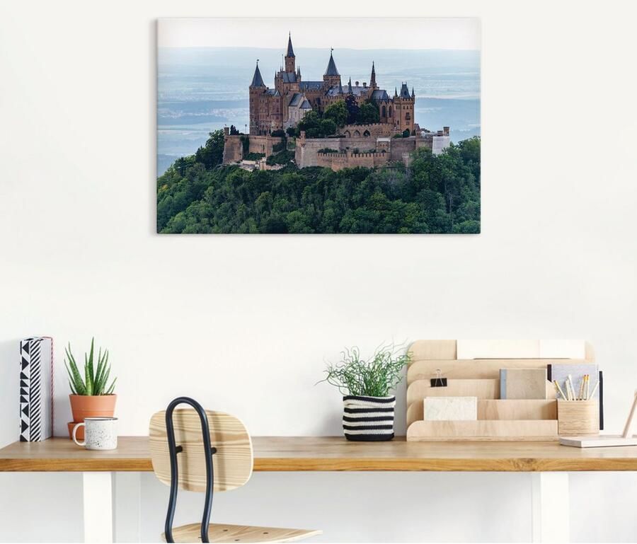 Artland Artprint op linnen Burcht Hohenzollern als close-up - Foto 4
