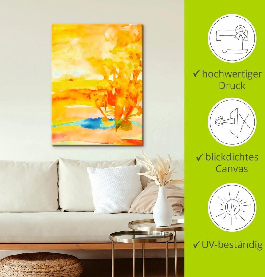 Artland Artprint op linnen Dagdroom gespannen op een spieraam - Foto 3