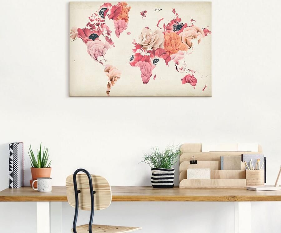 Artland Artprint op linnen De aarde lacht in bloemen - Foto 5