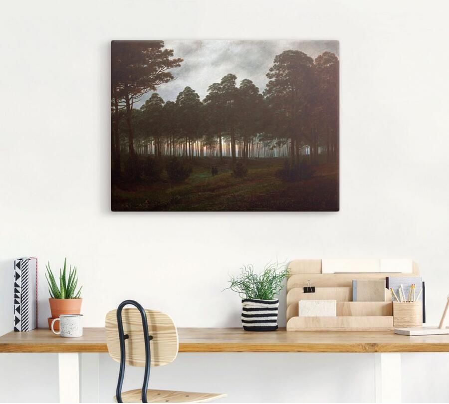 Artland Artprint op linnen De avond ca. 1820x21 - Foto 4