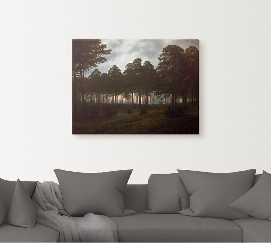 Artland Artprint op linnen De avond ca. 1820x21 - Foto 5