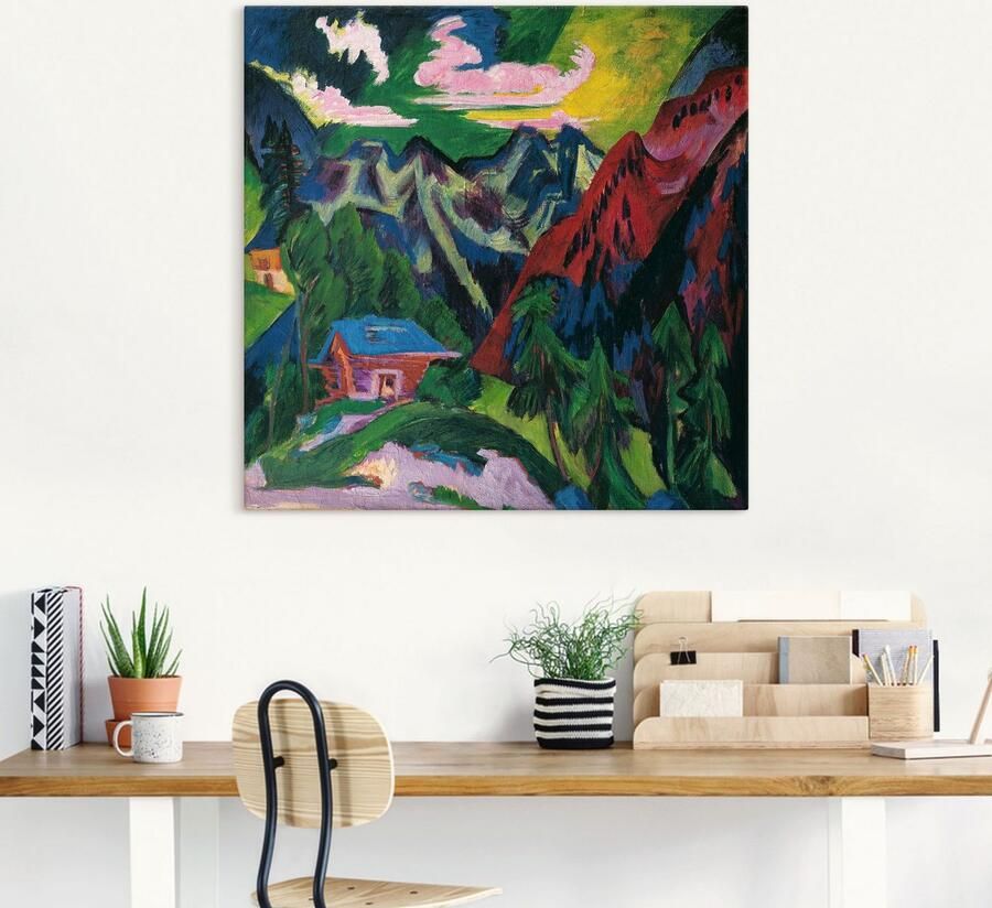 Artland Artprint op linnen De Klosterser bergen. Rond 1923 - Foto 4