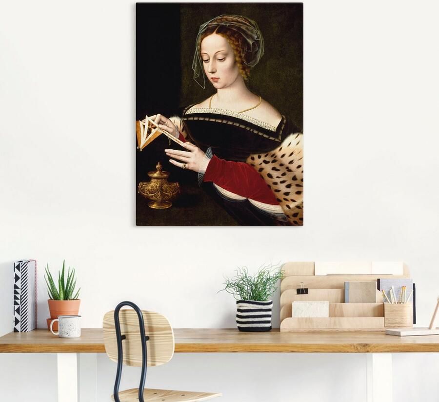 Artland Artprint op linnen De lezende Maria Magdalena - Foto 4