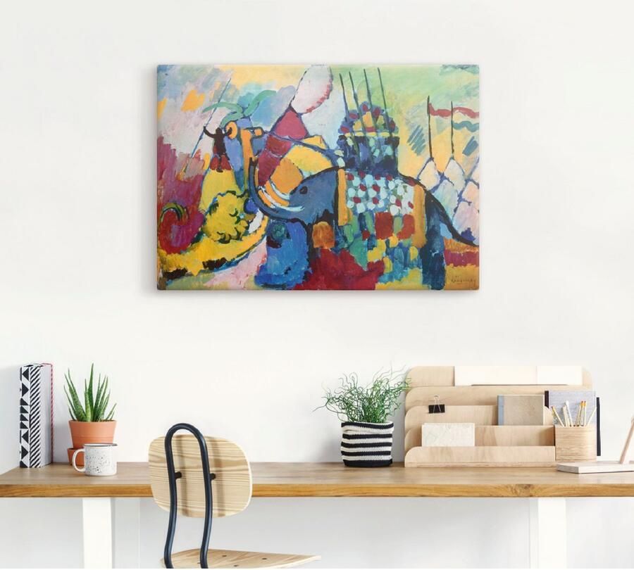 Artland Artprint op linnen De olifant. 1908 gespannen op een spieraam - Foto 3