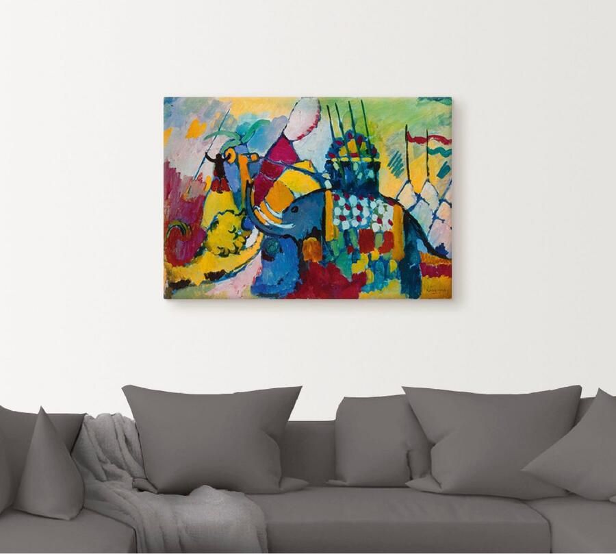 Artland Artprint op linnen De olifant. 1908 gespannen op een spieraam - Foto 4