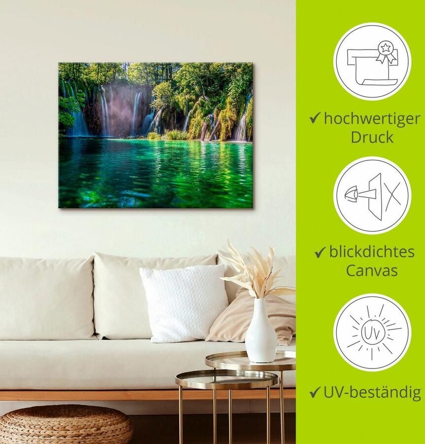 Artland Artprint op linnen De sprookjeswereld van Kroatië - Foto 3