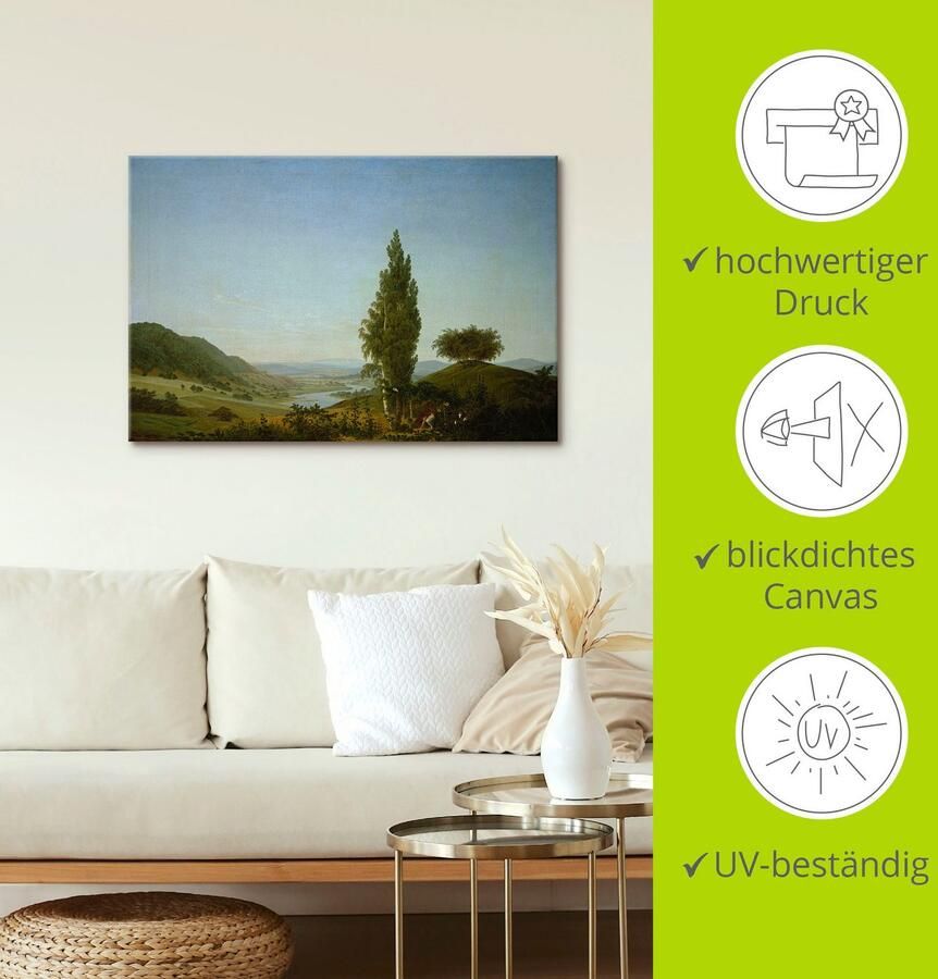 Artland Artprint op linnen De zomer. 1807 gespannen op een spieraam - Foto 2