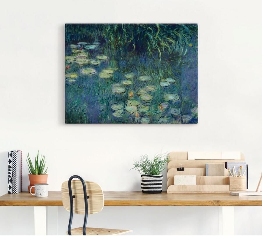 Artland Artprint op linnen Deel waterlelies Musée de l'Orangerie - Foto 3