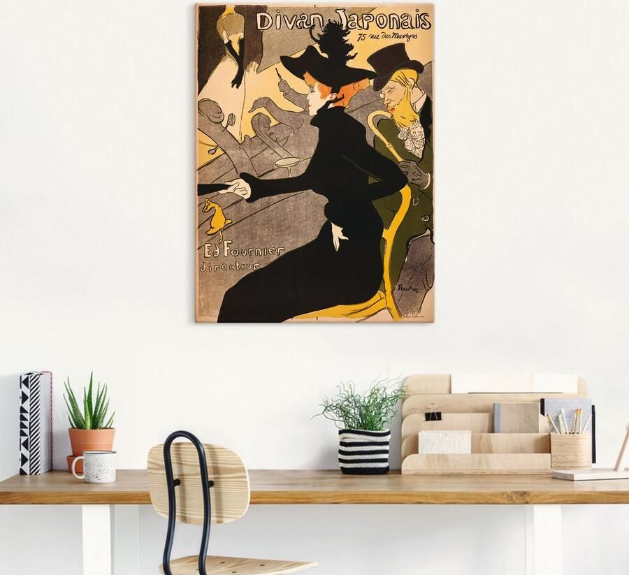 Artland Artprint op linnen Divan Japonais. Frankrijk Parijs - Foto 4