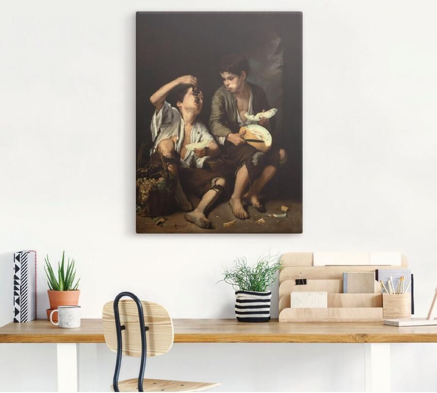 Artland Artprint op linnen Druiven en meloen eters. 1645 46 - Foto 4