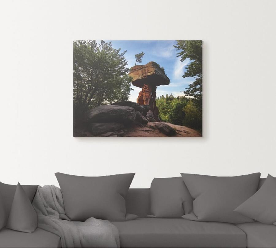 Artland Artprint op linnen Duivelse tafel gespannen op een spieraam - Foto 4