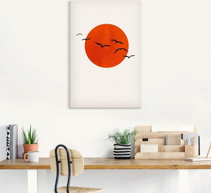 Artland Artprint op linnen Een zonnige dag gespannen op een spieraam - Foto 4