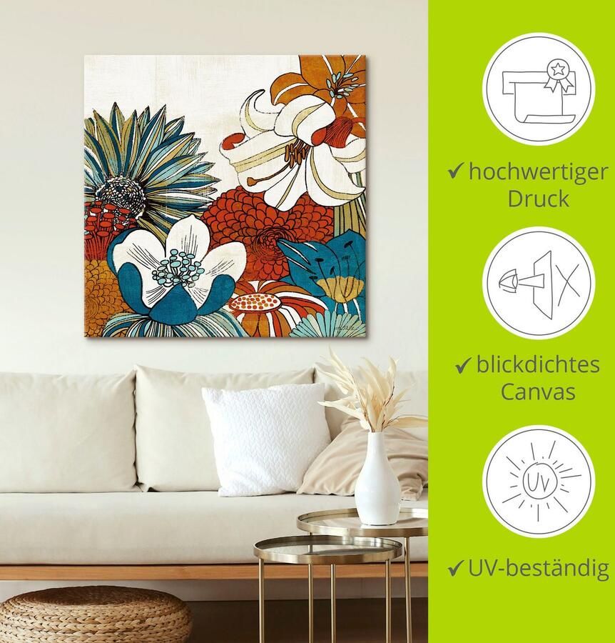 Artland Artprint op linnen Eigentijdse tuin II gespannen op een spieraam - Foto 2