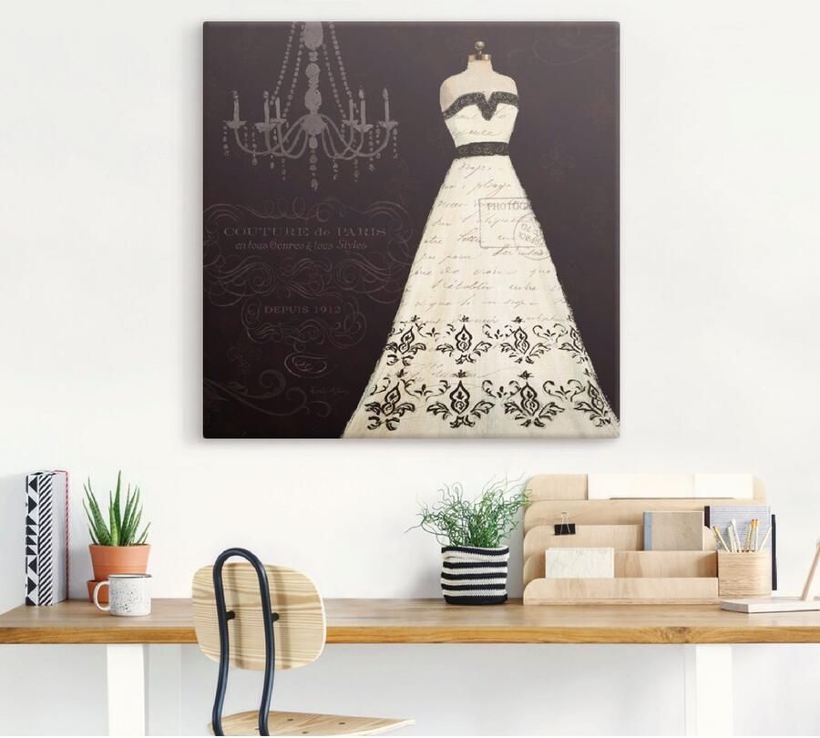 Artland Artprint op linnen Frans modelabel II gespannen op een spieraam - Foto 2