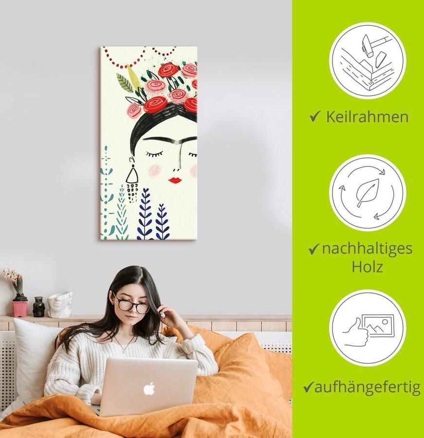 Artland Artprint op linnen Frida's droom collectie B - Foto 2