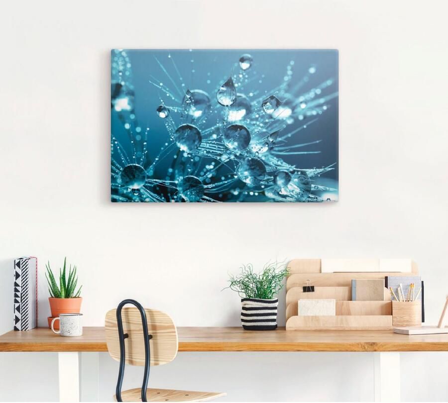 Artland Artprint op linnen Glinsterende pluizenbol II - Foto 3