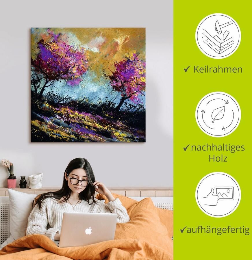 Artland Artprint op linnen Herfst-eiken - Foto 2