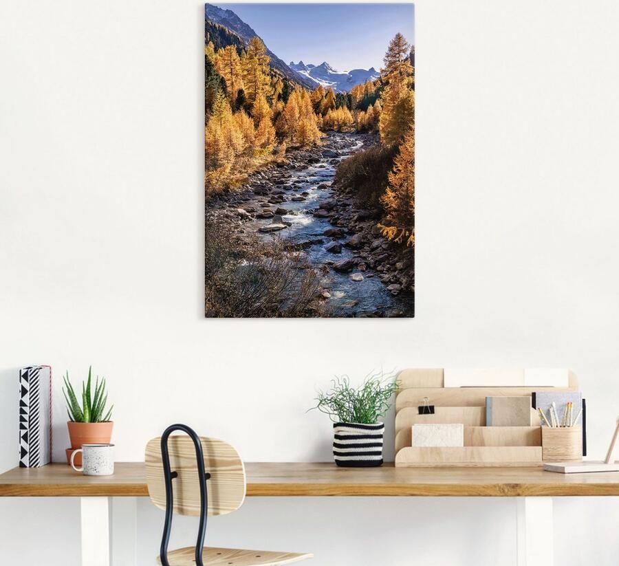 Artland Artprint op linnen Herfst in Oberengadin - Foto 7