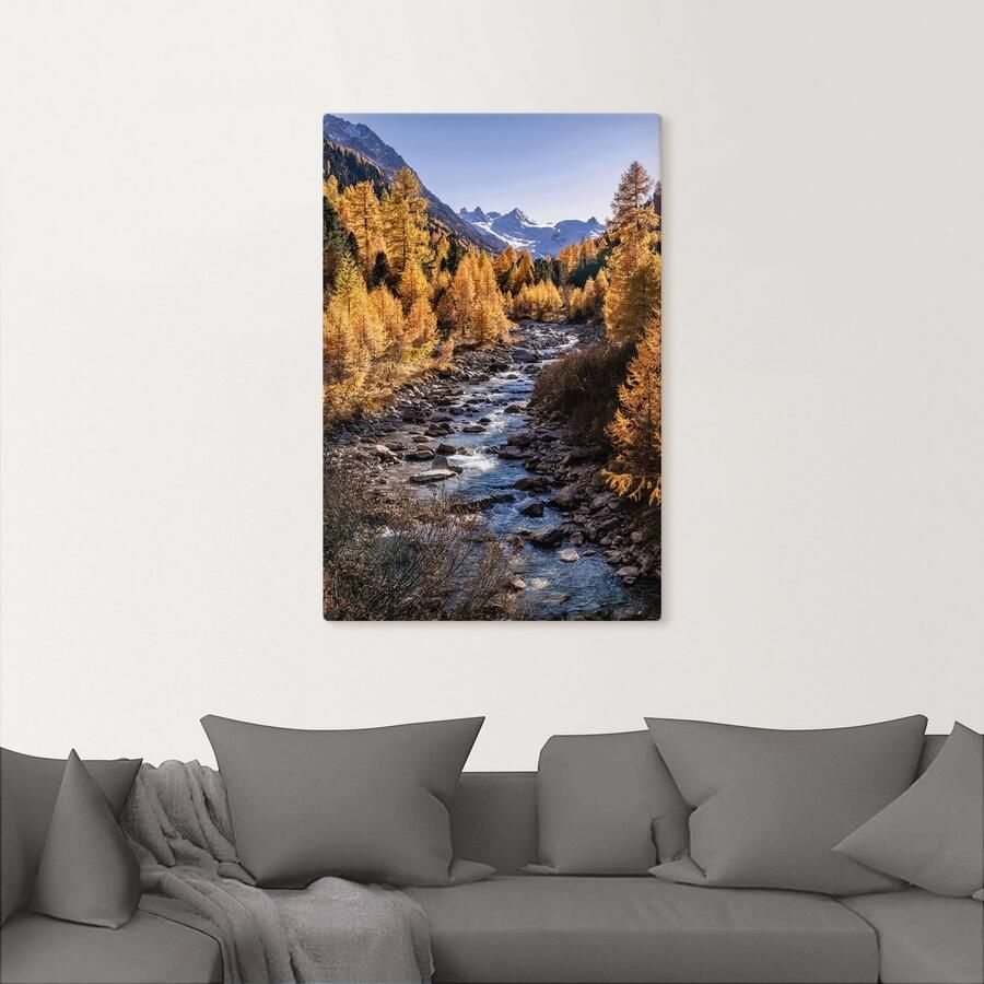 Artland Artprint op linnen Herfst in Oberengadin - Foto 3