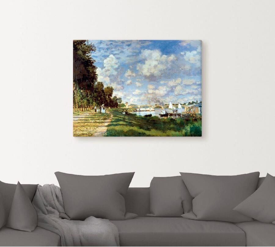 Artland Artprint op linnen Het bekken bij Argenteuil 1875 - Foto 4