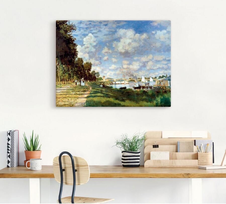 Artland Artprint op linnen Het bekken bij Argenteuil 1875 - Foto 3