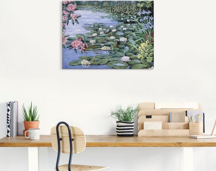 Artland Artprint op linnen Het meer - Foto 7