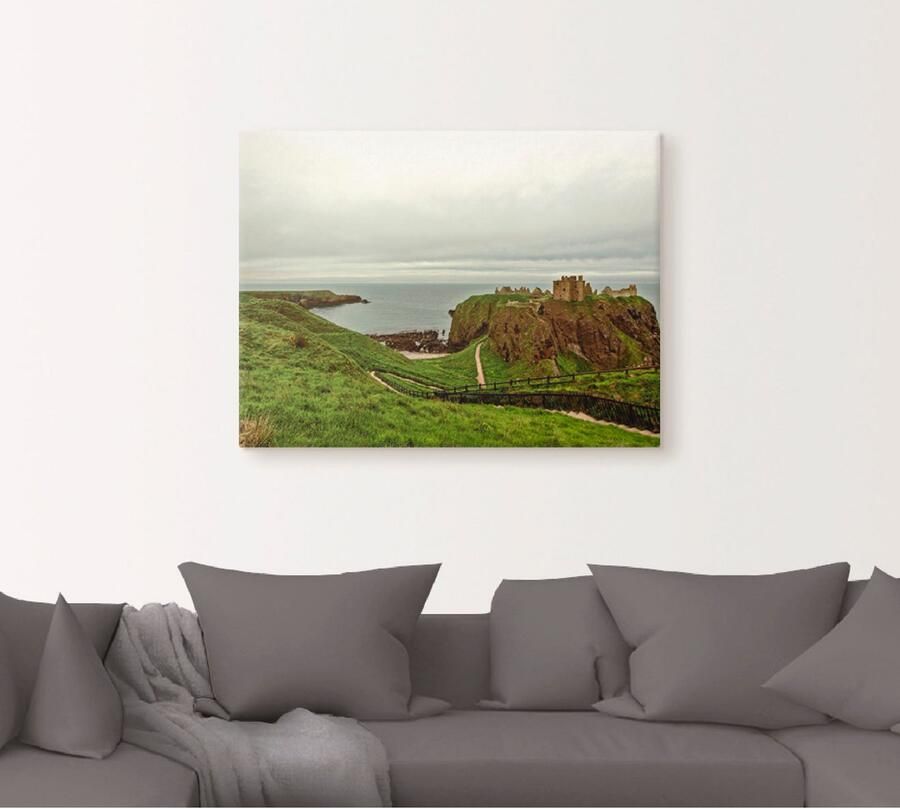 Artland Artprint op linnen Historisch Schotland gespannen op een spieraam - Foto 4