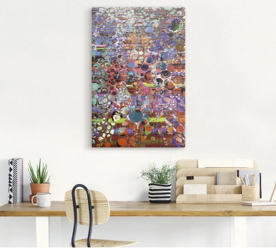 Artland Artprint op linnen Houten hoogland gespannen op een spieraam - Foto 4