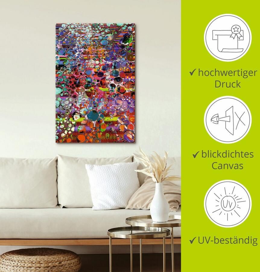 Artland Artprint op linnen Houten hoogland gespannen op een spieraam - Foto 3