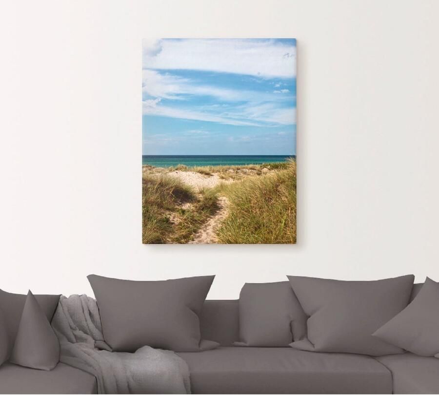 Artland Artprint op linnen In de duinen van Denemarken I - Foto 4