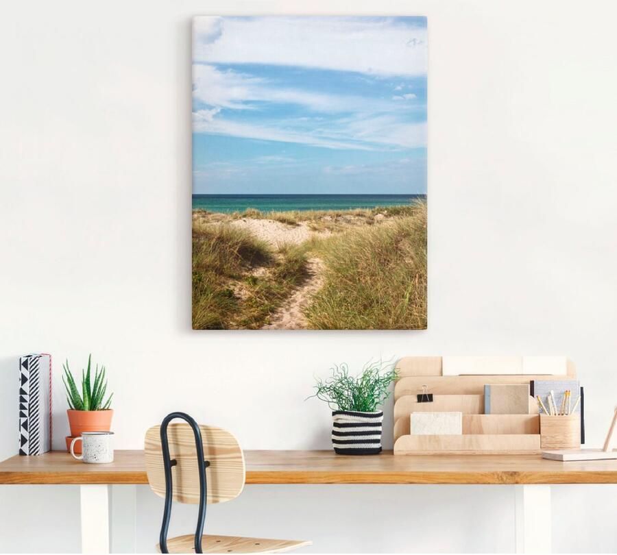 Artland Artprint op linnen In de duinen van Denemarken I - Foto 3