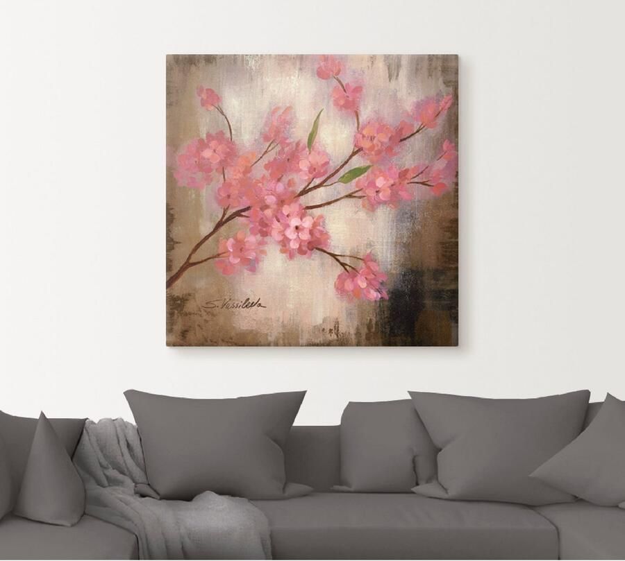 Artland Artprint op linnen Kersenbloesem I gespannen op een spieraam - Foto 4