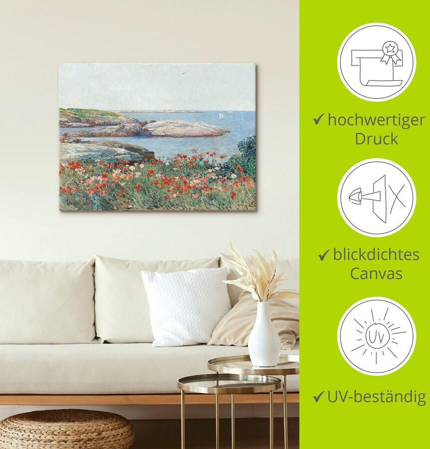 Artland Artprint op linnen Klaproos Isles of Shoals. 1891 - Foto 3